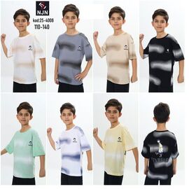 Фотография Футболка детская на мальчика 4008 black р.5-10 "BURATINO" недорого оптом от прямого поставщика