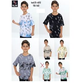 Фотография Футболка детская на мальчика 4012 white-l.green р.5-10 "BURATINO" недорого оптом от прямого поставщика