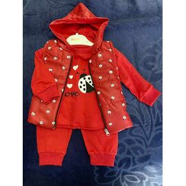 Фотография Костюм детский на девочку BB111 red р.0.6-2 "BURATINO" недорого оптом от прямого поставщика