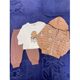 Фотография Костюм детский спортивный на мальчика BB86 beige р.0.9-2 "BURATINO" недорого оптом от прямого поставщика