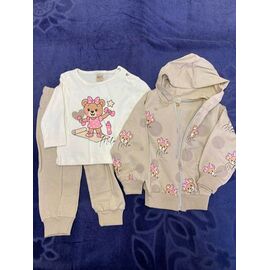 Фотография Костюм детский спортивный на девочку BB87 beige р.0.9-2 "BURATINO" недорого оптом от прямого поставщика