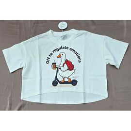 Фотография Топик детский на девочку 854 white р.128-158 "Bright Harmony" недорого оптом от прямого поставщика