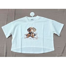 Фотография Топик детский на девочку 854-1 white р.128-158 "Bright Harmony" недорого оптом от прямого поставщика