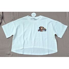 Фотография Топик детский на девочку 854-2 white р.128-158 "Bright Harmony" недорого оптом от прямого поставщика