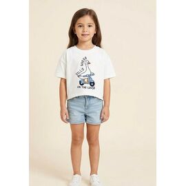 Фотография Топик детский на девочку 855-1 white р.104-122 "Bright Harmony" недорого оптом от прямого поставщика