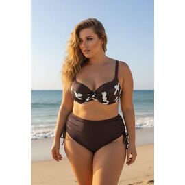 Купальник жіночий 26005 brown р.48-56 "DFK" недорого оптом від прямого постачальника