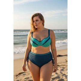 Купальник жіночий 26805 l.blue р.48-56 "DFK" недорого оптом від прямого постачальника