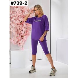 Костюм жіночий 739-2 purple р.46-50 "ZLATA" недорого оптом від прямого постачальника