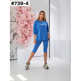 Костюм жіночий 739-4 l.blue р.46-50 "ZLATA" недорого оптом від прямого постачальника