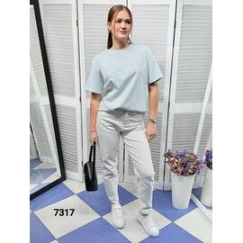 футболка жіноча 7317 l.blue р.one size "LOOK" недорого оптом від прямого постачальника