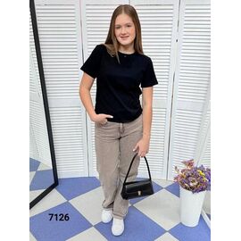футболка жіноча 7126 black р.42-48 "LOOK" недорого оптом від прямого постачальника