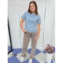 футболка жіноча 7126 l.blue р.42-48 "LOOK" недорого оптом від прямого постачальника