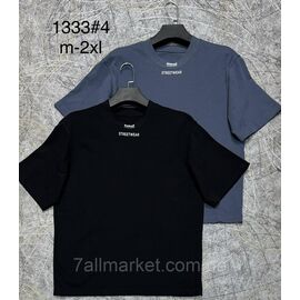 Футболка чоловіча молодіжна р-ри M-2XL (2хв) "PROSTOMEN" недорого гуртом від прямого постачальника