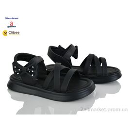 Фотография Босоножки детские летние Лето AC723 black (6 пар р.32-37) "Clibee-Doremi" недорого оптом от прямого поставщика