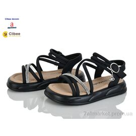 Фотография Босоножки детские летние Лето B9270 black (8 пар р.26-30) "Clibee-Doremi" недорого оптом от прямого поставщика