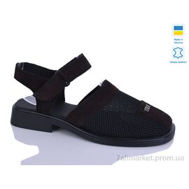 Фотография Босоножки женские летние Лето 805 шоколад з. (6 пар р.37-42) "Sali" недорого оптом от прямого поставщика