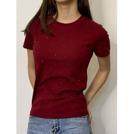 футболка жіноча H293-1 wine р.42-46 "Kosta" недорого оптом від прямого постачальника
