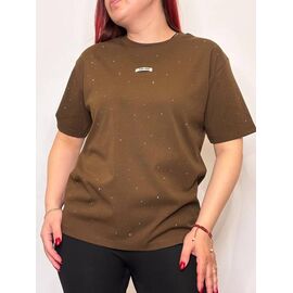 футболка жіноча H538 brown р.50-56 "Kosta" недорого оптом від прямого постачальника