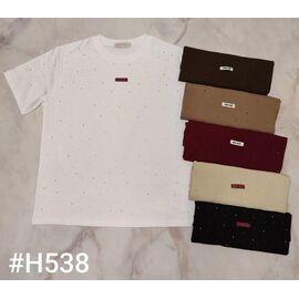 футболка жіноча H538 mix р.50-56 "Kosta" недорого оптом від прямого постачальника