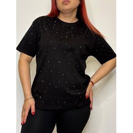 футболка жіноча H538-1 black р.50-56 "Kosta" недорого оптом від прямого постачальника
