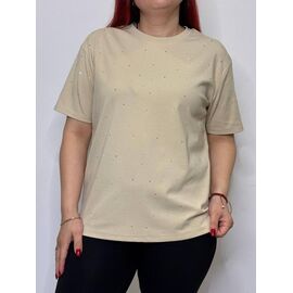 футболка жіноча H538-1 l.beige р.50-56 "Kosta" недорого оптом від прямого постачальника