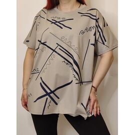 футболка жіноча KS44 beige р.54-58 "Kosta" недорого оптом від прямого постачальника