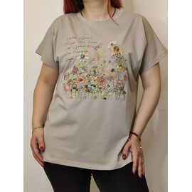футболка жіноча KS67 beige р.48-52 "Kosta" недорого оптом від прямого постачальника