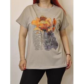 футболка жіноча KS94 beige р.48-52 "Kosta" недорого оптом від прямого постачальника