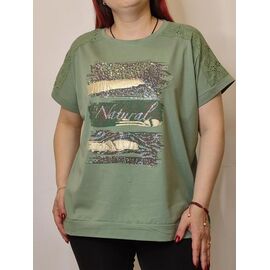 футболка жіноча KS98 green р.48-52 "Kosta" недорого оптом від прямого постачальника