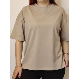 футболка жіноча L529 beige р.52-56 "Kosta" недорого оптом від прямого постачальника