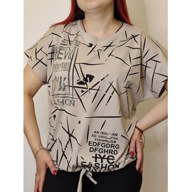 футболка жіноча 1703 beige р.50-54 "Kosta" недорого оптом від прямого постачальника