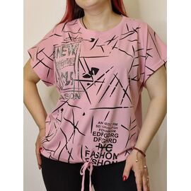 футболка жіноча 1703 pink р.50-54 "Kosta" недорого оптом від прямого постачальника