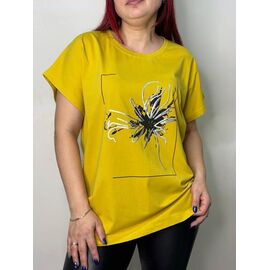 футболка жіноча 5507 yellow р.50-54 "Kosta" недорого оптом від прямого постачальника