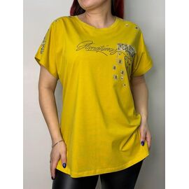 футболка жіноча 5597 yellow р.50-54 "Kosta" недорого оптом від прямого постачальника