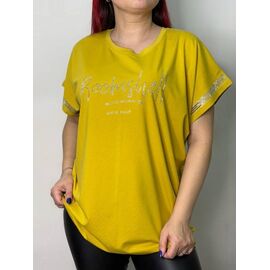футболка жіноча 5598 yellow р.50-54 "Kosta" недорого оптом від прямого постачальника