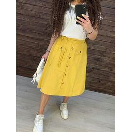 Фотография Юбка женская 610 yellow р.42-46 "Kosta" недорого оптом от прямого поставщика