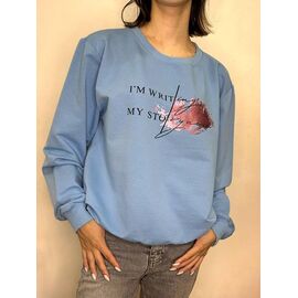 Светр жіночий 7074 l.blue р.44-48 "Kosta" недорого оптом від прямого постачальника