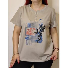 футболка жіноча 9683 beige р.48-52 "Kosta" недорого оптом від прямого постачальника