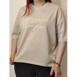 футболка жіноча A102 beige р.46-48 "Kosta" недорого оптом від прямого постачальника