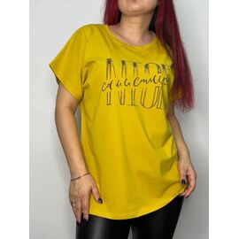 футболка жіноча E033 yellow р.50-54 "Kosta" недорого оптом від прямого постачальника