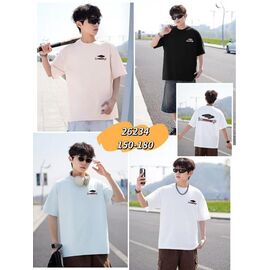 Фотография Футболка детская на мальчика 26234 black р.150-180 "Farbique" недорого оптом от прямого поставщика