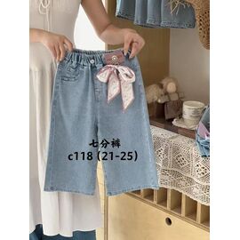 Фотография Бриджи детские на девочку C118 l.blue р.21-25 "Farbique" недорого оптом от прямого поставщика