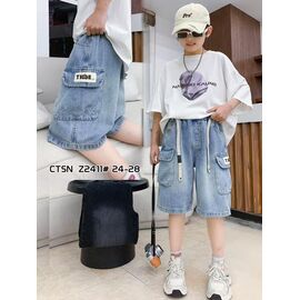 Фотография Шорты детские на мальчика 2411 l.blue р.24-28 "Farbique" недорого оптом от прямого поставщика