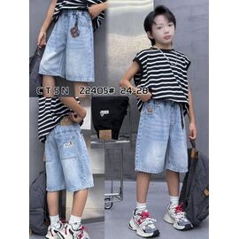 Фотография Шорты детские на мальчика 2405 l.blue р.24-28 "Farbique" недорого оптом от прямого поставщика