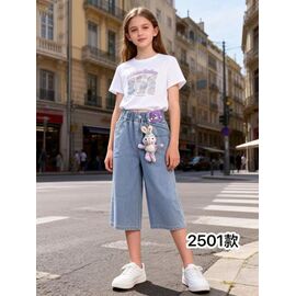 Фотография Бриджи детские на девочку 2501 l.blue р.25-30 "Farbique" недорого оптом от прямого поставщика