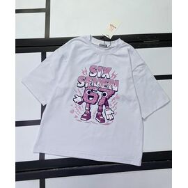 Фотография Футболка детская на девочку 520-58 white р.128-152 "Kosmy" недорого оптом от прямого поставщика