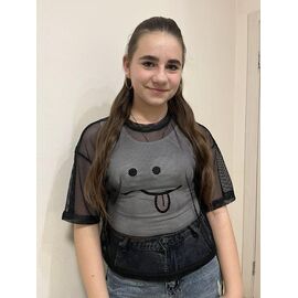 Фотография Комплект детский лёгкий на девочку M506 black р.152-164 "Moda school" недорого оптом от прямого поставщика