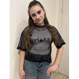 Фотография Комплект детский лёгкий на девочку M515 black р.152-164 "Moda school" недорого оптом от прямого поставщика