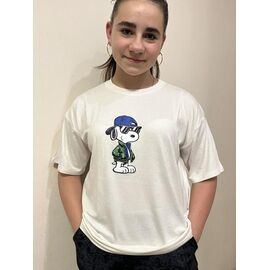 Фотография Футболка детская на девочку M516 white р.140-164 "Moda school" недорого оптом от прямого поставщика