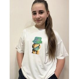 Фотография Футболка детская на девочку M518 white р.140-164 "Moda school" недорого оптом от прямого поставщика